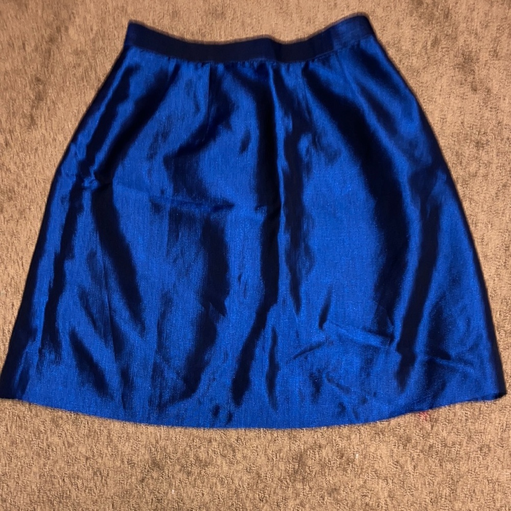 Thai solid navy skirt SMALL, NWOT, hand made in Thailand, NEW party holidays
